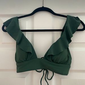 Robin Piccone padded ruffle bikini top